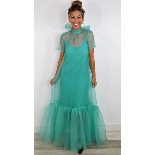 Karlie Organza Bow Maxi