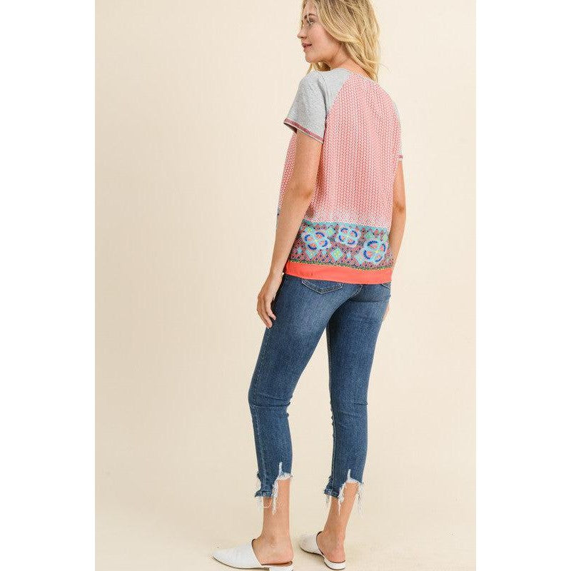 Sweet Spring Print Top