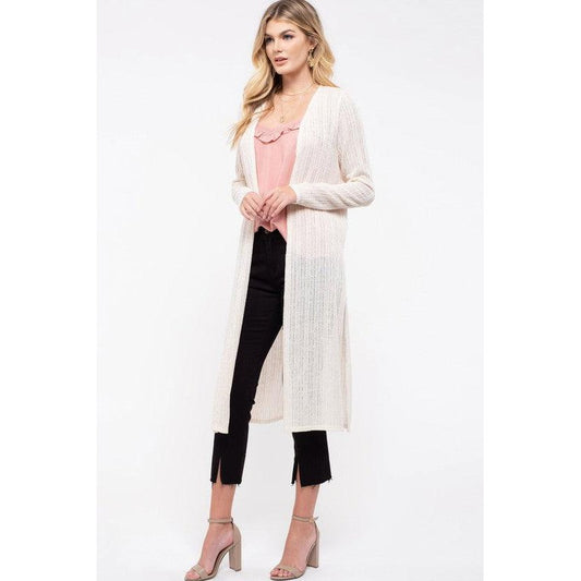 Walk The Line Long Cardigan