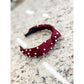 Burgundy Pearl Headband