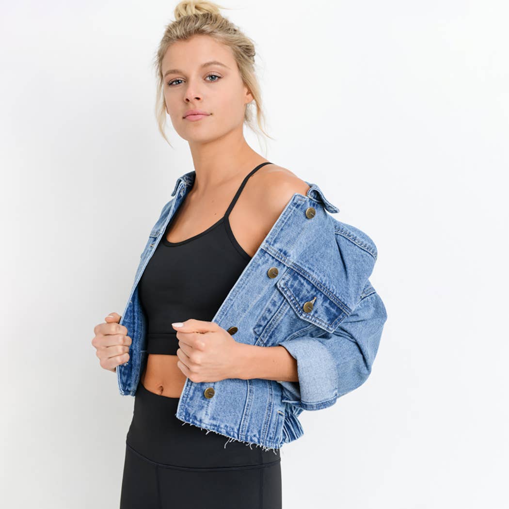 Raw & Ribbed Denim Jacket