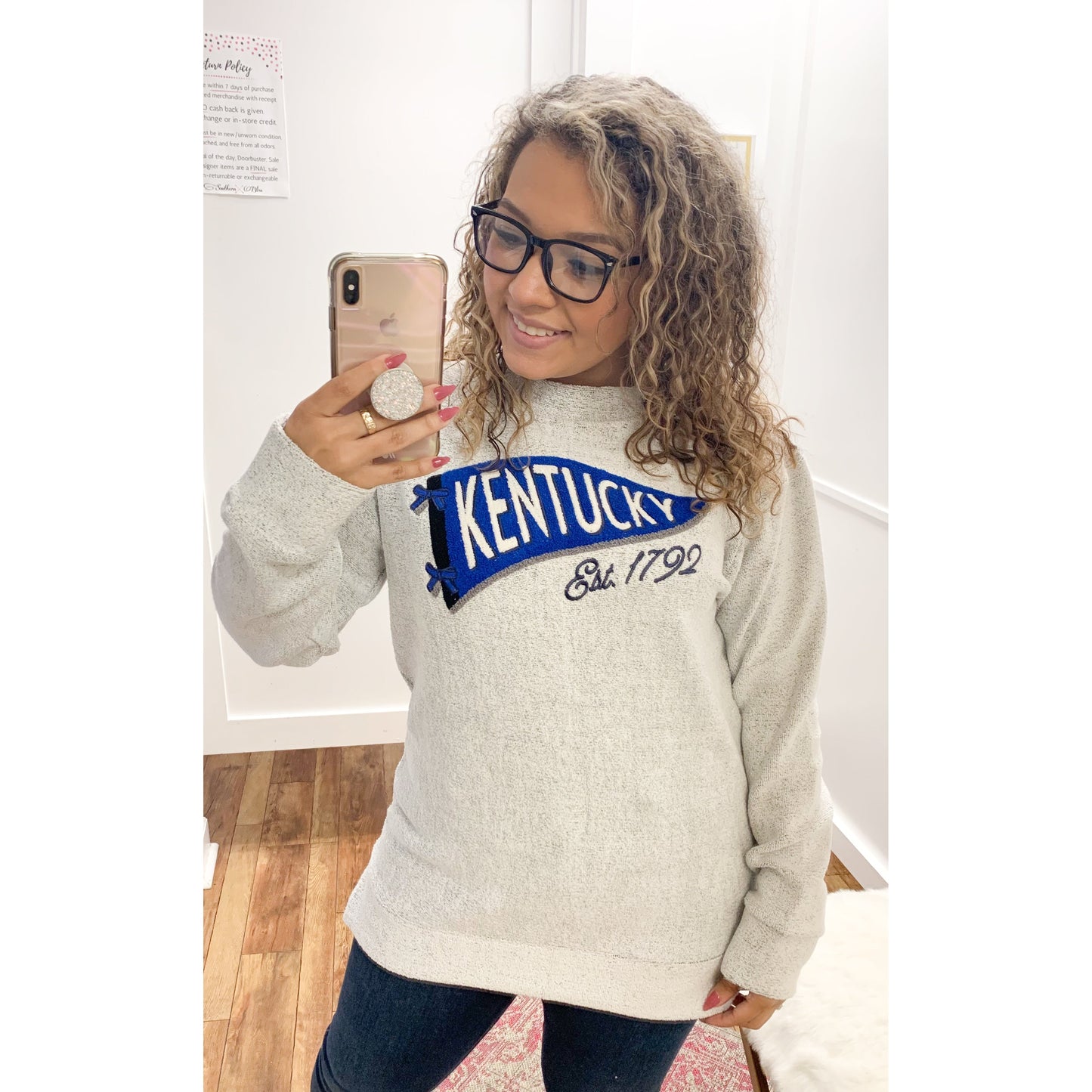 Curvy KY Pennant Long Sleeve