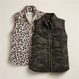 Brodie Quilted Leopard Vest