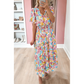 Floral Smocked Waist Maxi