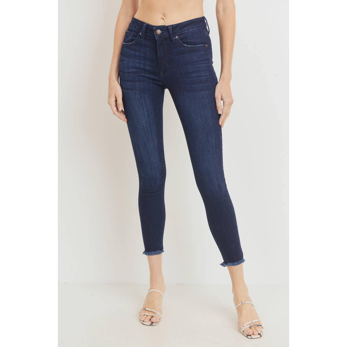 Amber Mid Rise Skinny Denim