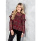 Ramona Ruffle Plaid Top