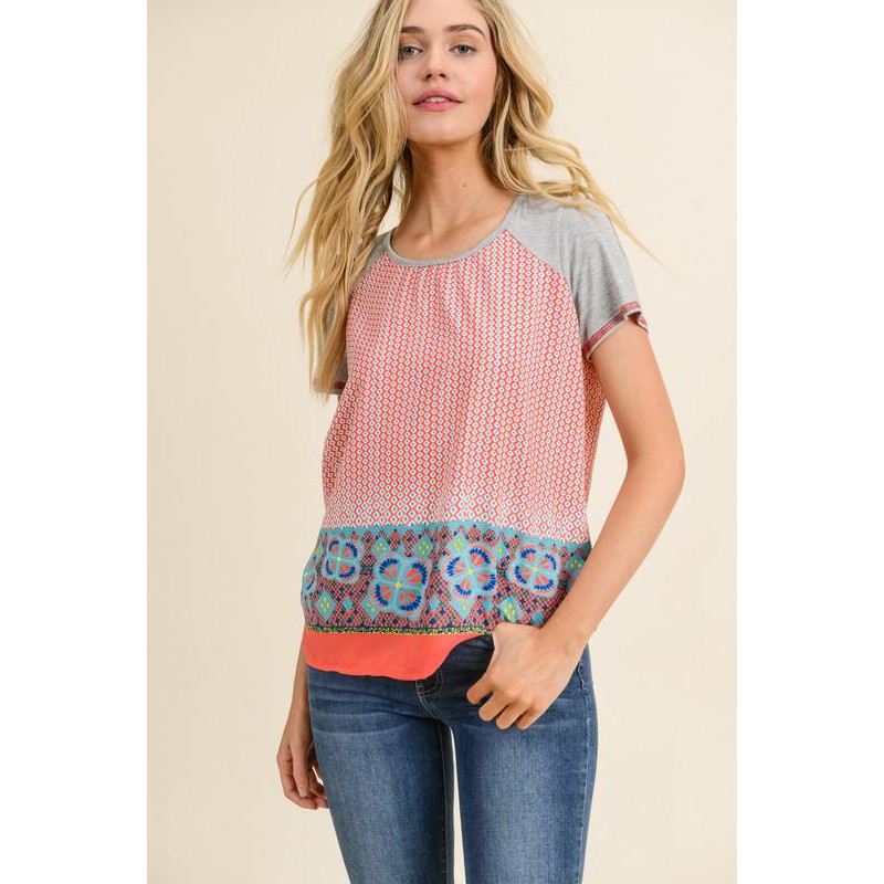 Sweet Spring Print Top