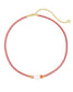 Raven Choker Necklace in Gold Coral Mix