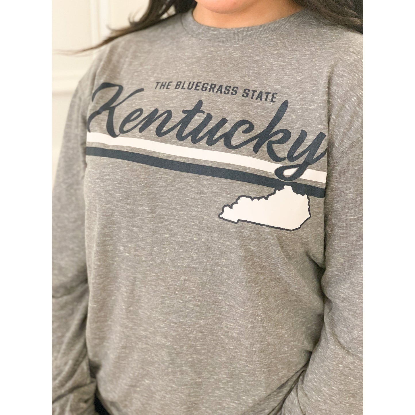 Curvy Kentucky Drive Line Long Sleeve