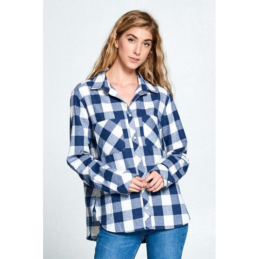 Fran's Flannel Button Down Top