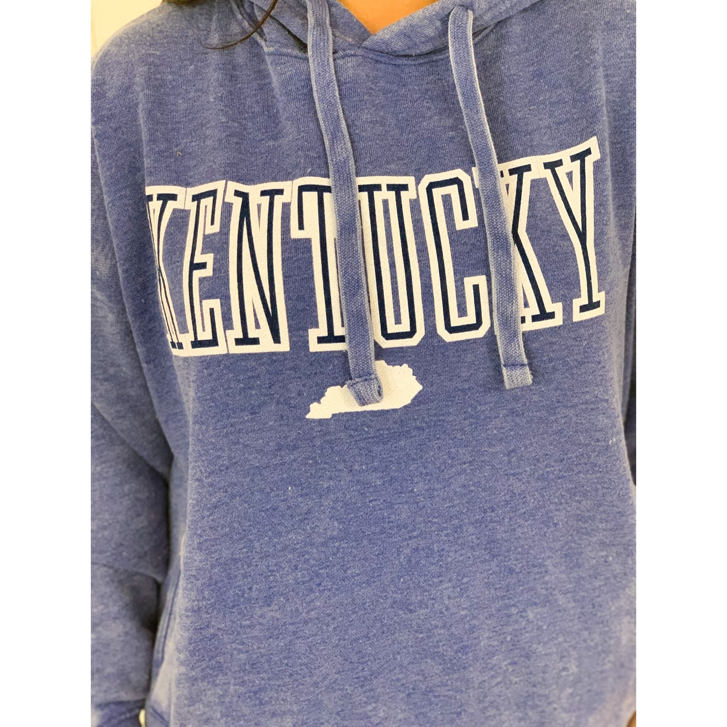 Curvy Kentucky Vintage Wash Hoodie