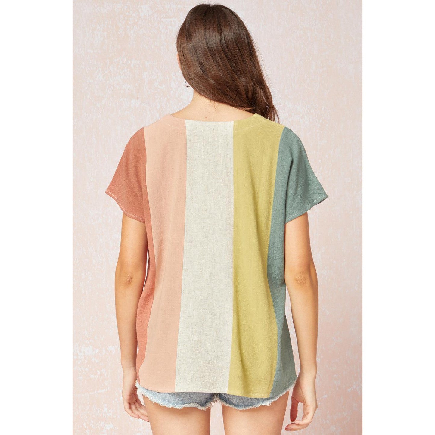 Lucky Soul Colorblock Top