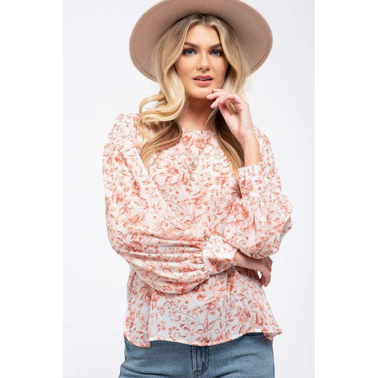 Newest Love Floral Print Top