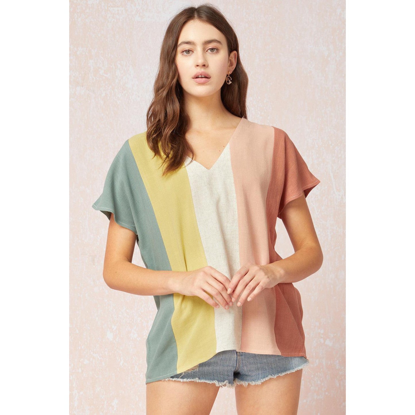 Lucky Soul Colorblock Top