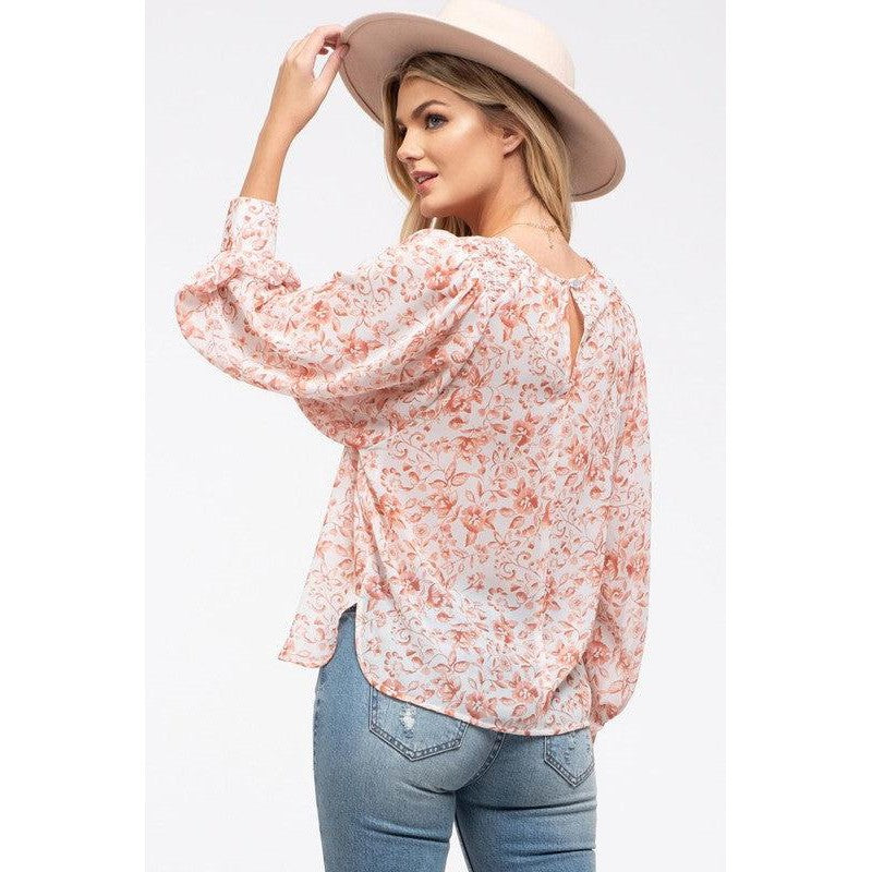 Newest Love Floral Print Top