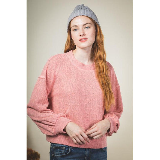 Casual Pink Pullover