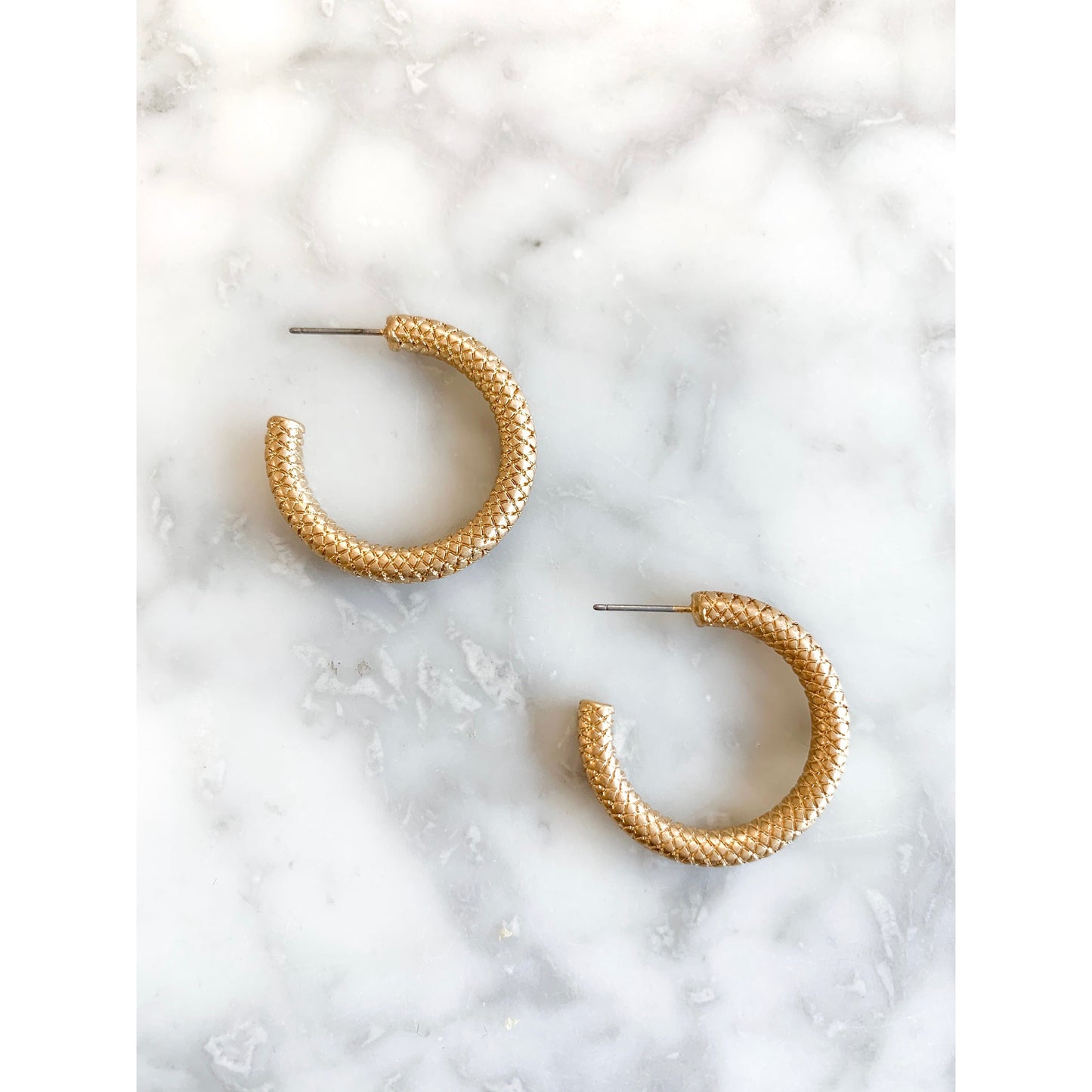 Textured Hoop Earrings