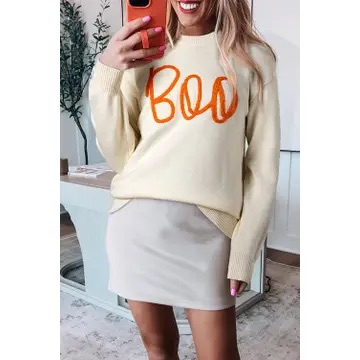 Boo Girl Creme Sweater