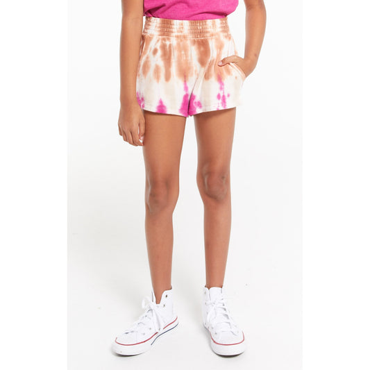 Girls Brixton Tie-Dye Short in Sahara