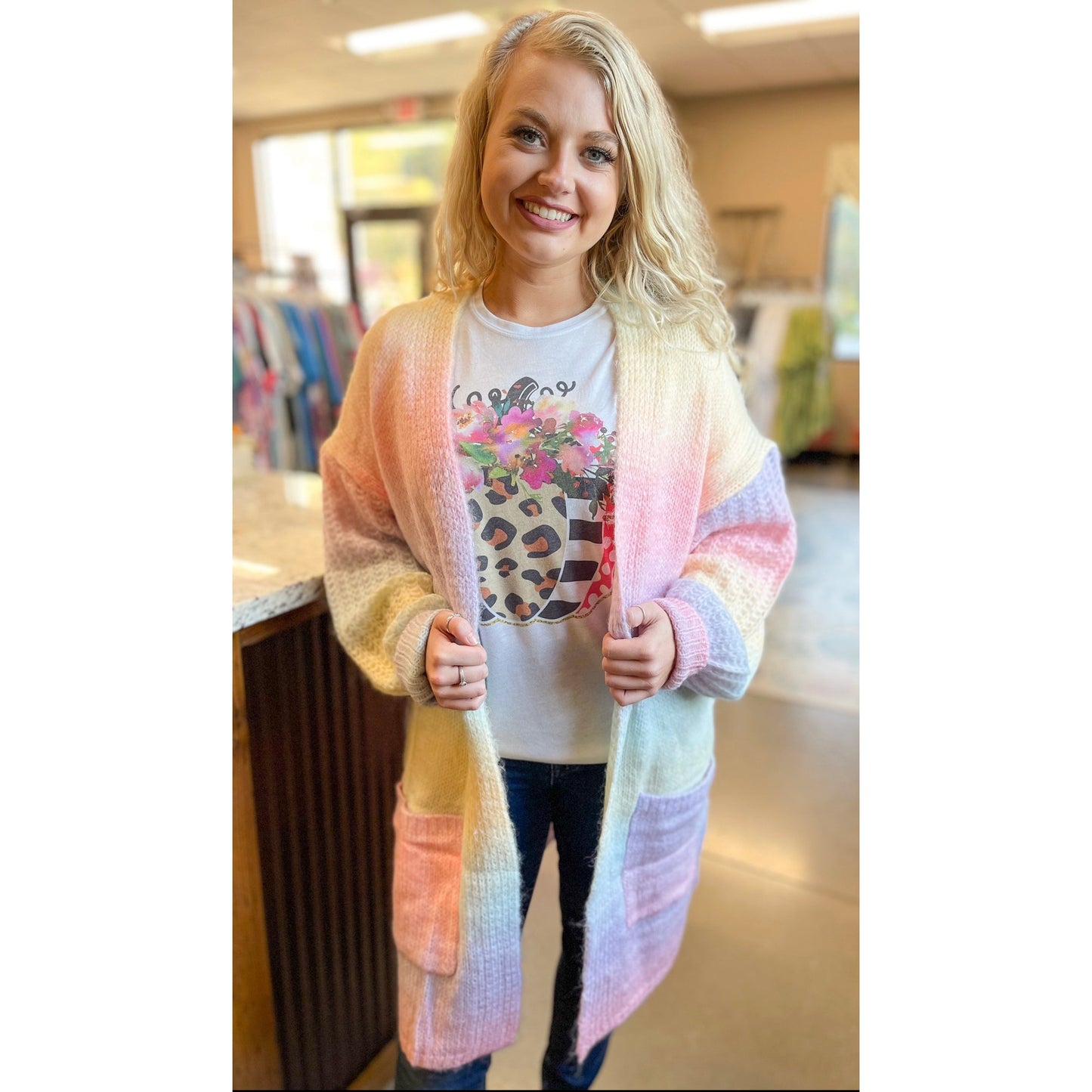 Ombré Pastel Dreams Cardigan