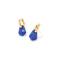 Insley Gold Huge Earrings in Blue Lapis