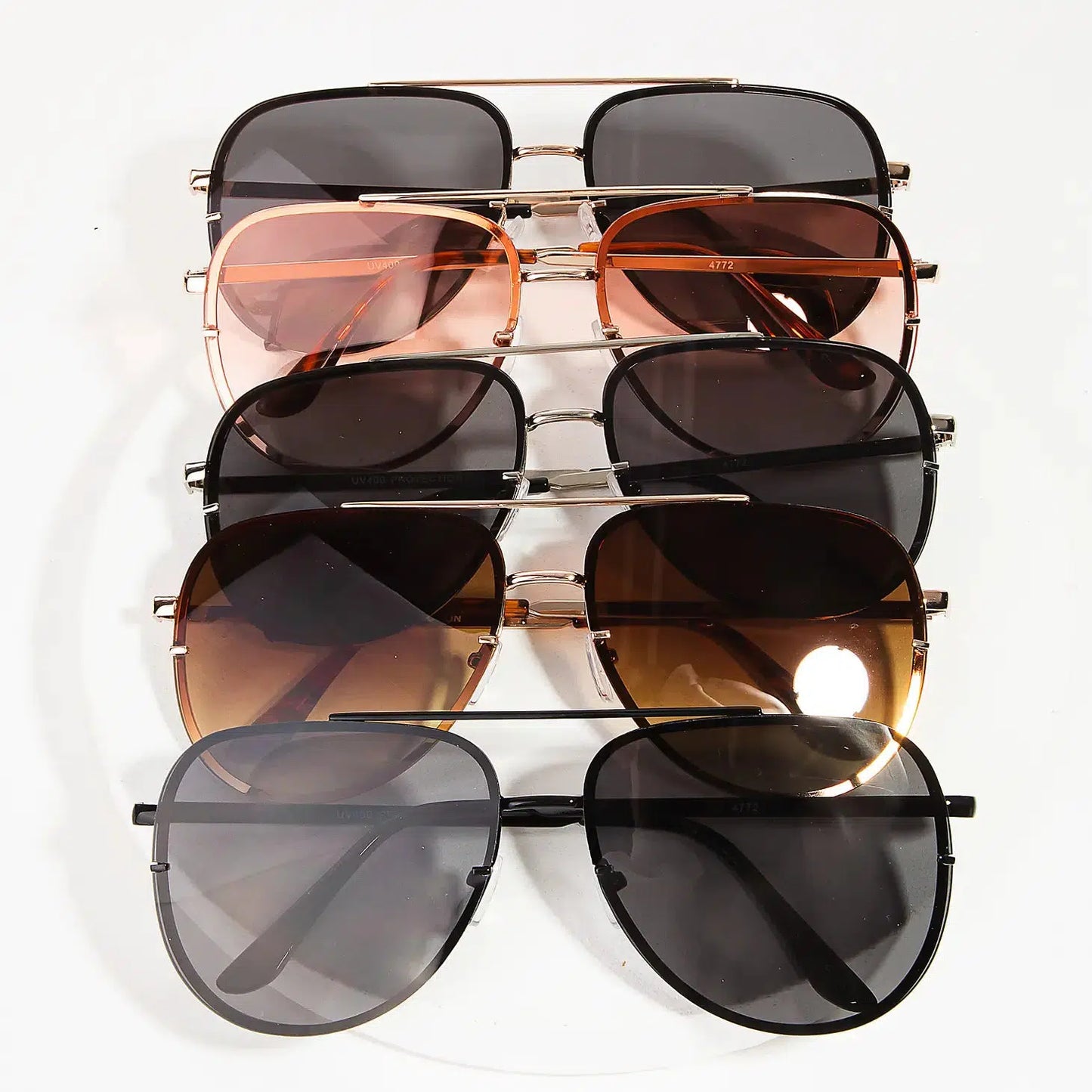 Double Bridge Aviator Sunglasses