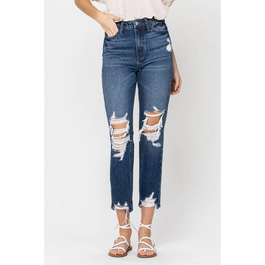 Emma Distressed Mom Jeans