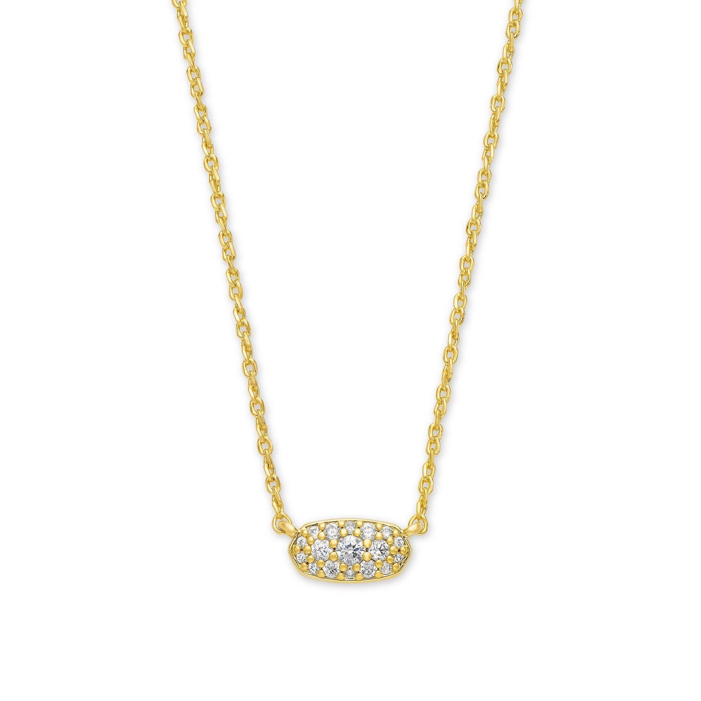 Grayson Crystal Pendant Necklace in Gold