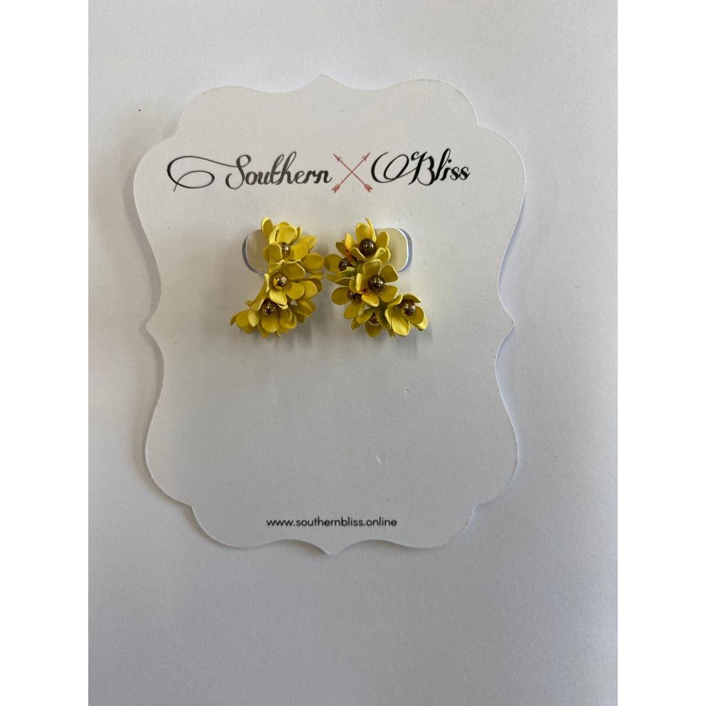 Metal Flowers in Yellow