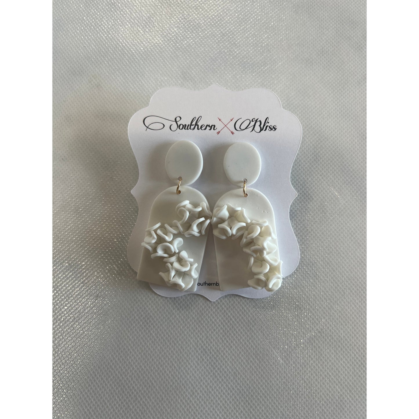 Margaret Earrings in White