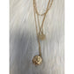Layered Coin Necklace in Gold