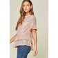 Rose Sequin Babydoll Top