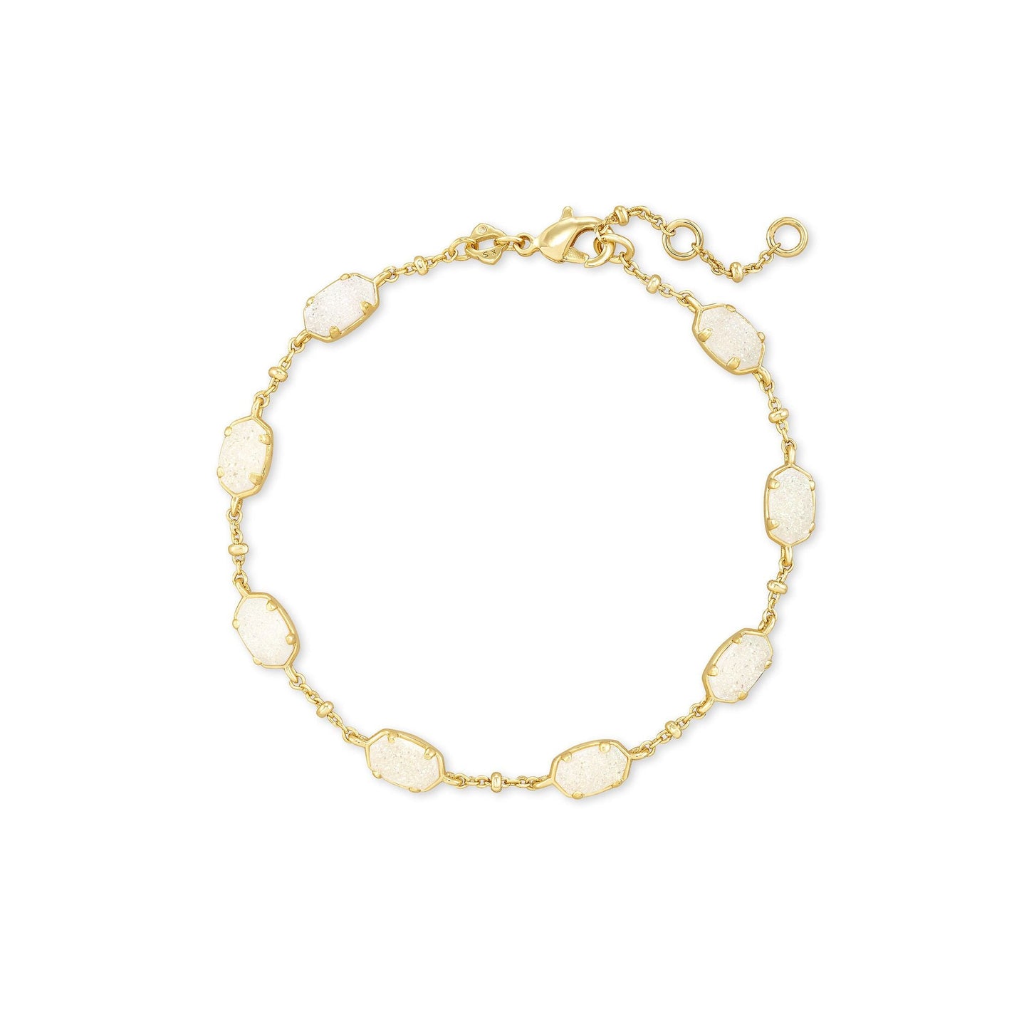 Emilie Link Bracelet Gold Iridescent Drusy