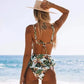 Light Blue Tropical Two Piece